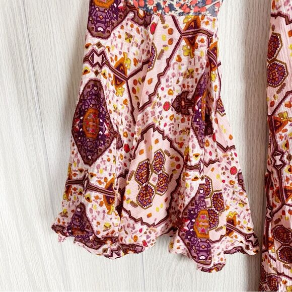 Umgee | Boho Bell Sleeve Tassel Dress Size Small - Picture 9 of 12